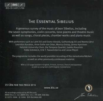 15CD/Set di cofanetti Jean Sibelius: The Essential Sibelius