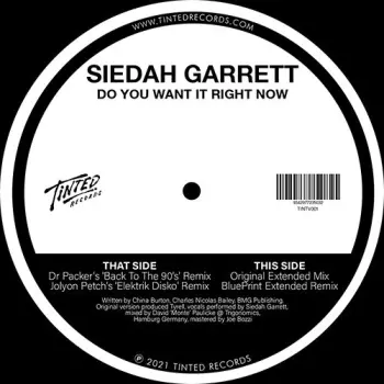 Siedah Garrett: Do You Want It Right Now (2021 Remixes)