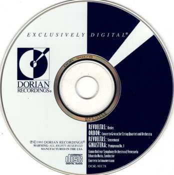 CD Silvestre Revueltas: Redes / Sensemayá / Concerto Grosso / Pampeana No. 3