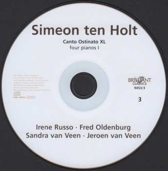 12CD/Set di cofanetti Simeon ten Holt: Canto Ostinato XL