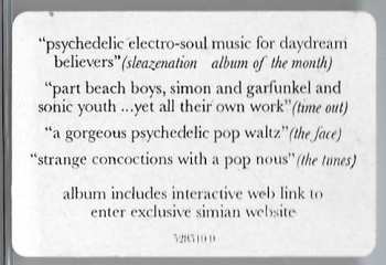 CD Simian: Chemistry Is What We Are (Lp)