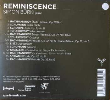 CD Simon Bürki: Reminiscence