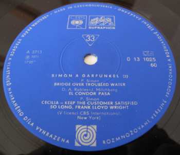 LP Simon & Garfunkel: Most Přes Rozbouřené Vody