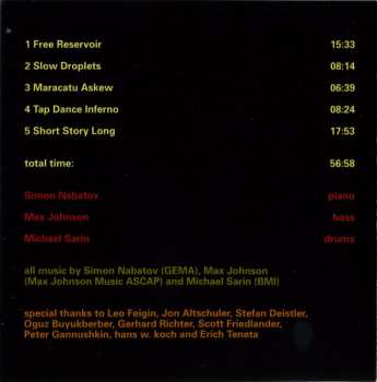 CD Simon Nabatov: Free Reservoir