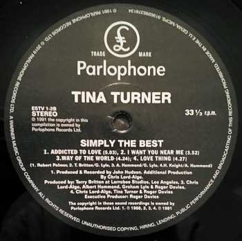 2LP Tina Turner: Simply The Best