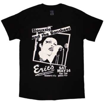Merce Siouxsie & The Banshees: Siouxsie & The Banshees Unisex T-shirt: Eric's (black) (small) S