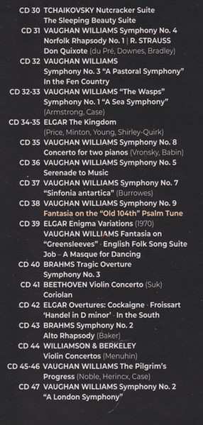 79CD/Set di cofanetti Sir Adrian Boult: The Stereo Recordings 1956-1978 - The Warner Classics Edition