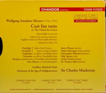 3CD/Set di cofanetti Wolfgang Amadeus Mozart: Così