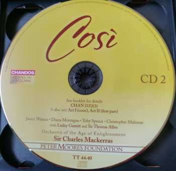 3CD/Set di cofanetti Wolfgang Amadeus Mozart: Così