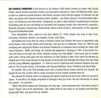 CD Sir Charles Thompson: Robbins' Nest 