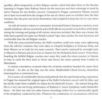 CD Sir John Barbirolli: Prague Spring Festival, 1958. Brahms: Symphony No.1 / Weber: Overture ‘Oberon‘