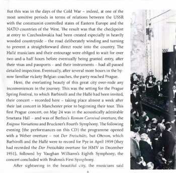CD Sir John Barbirolli: Prague Spring Festival, 1958. Brahms: Symphony No.1 / Weber: Overture ‘Oberon‘