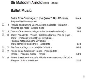 CD Malcolm Arnold: Ballet Music