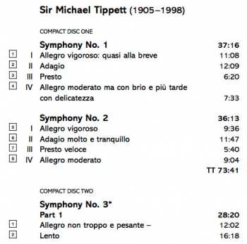 3CD/Set di cofanetti Richard Hickox: Symphonies