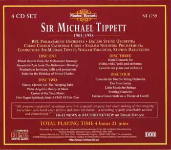 4CD/Set di cofanetti Sir Michael Tippett: Sir Michael Tippett 1905-1998