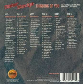 6CD/Set di cofanetti Sister Sledge: Thinking Of You (The Atco/Cotillon/Atlantic Recordings 1973-1985)