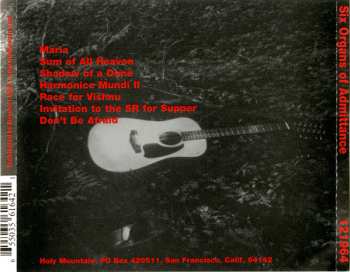 CD Six Organs Of Admittance: Six Organs Of Admittance