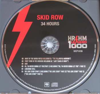 CD Skid Row: 34 Hours = 34時間