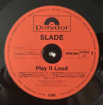 LP Slade: Play It Loud