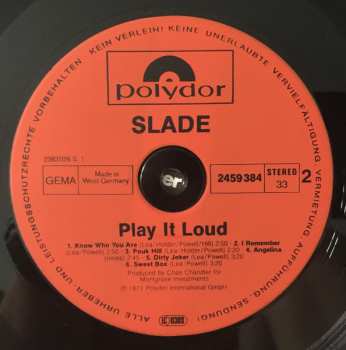 LP Slade: Play It Loud