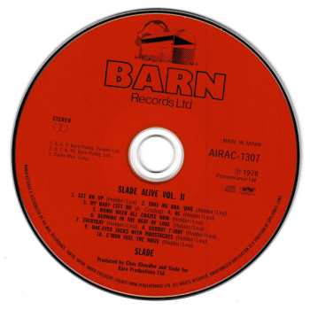 CD Slade: Slade Alive Vol Two LTD