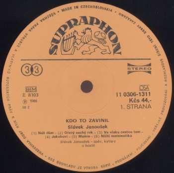 LP Slávek Janoušek: Kdo To Zavinil