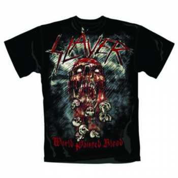 Merch Slayer: Maglietta World Painted Blood Skull 