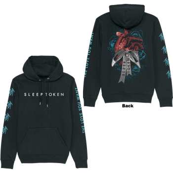 Merce Sleep Token: Sleep Token Unisex Pullover Hoodie: The Love You Want Heart (back Print, Sleeve Print) (small) S