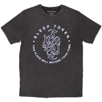 Merch Sleep Token: Stone Wash Maglietta Tomb Text Ring