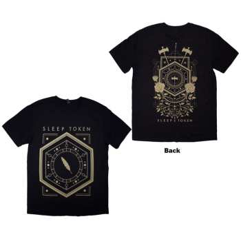 Merce Sleep Token: Sleep Token Unisex T-shirt: Emergence Feathered Host (black) (back Print) (small) S