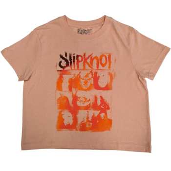 Merch Slipknot: Donne Crop Top The End So Far Faces Grid