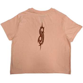 Merce Slipknot: Slipknot Ladies Crop Top: The End So Far Faces Grid (back Print) (small) S
