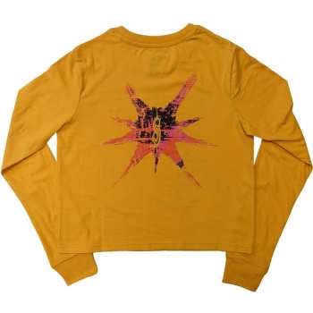Merce Slipknot: Slipknot Ladies Long Sleeve Crop Top: The End So Far Barcode (back Print) (small) S