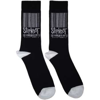 Merce Slipknot: Slipknot Unisex Ankle Socks: Large Barcode Logo (black) (uk Size 6 - 11) UK Size 6 - 11