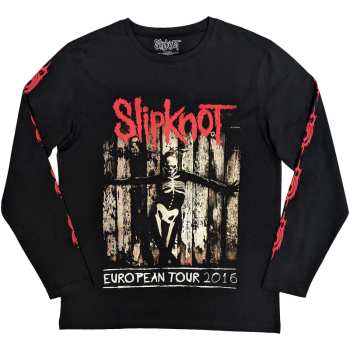 Merch Slipknot: Long Sleeve Maglietta Skeleton Flag