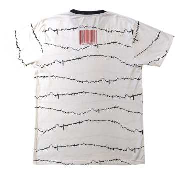 Merce Slipknot: Slipknot Unisex Ringer T-shirt: The End, So Far Tribal-s & Barcode (white) (back Print) (small) S