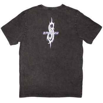 Merce Slipknot: Slipknot Unisex Stone Wash T-shirt: Album Splatter (charcoal Grey) (back Print) (small) S