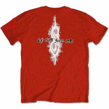 Merce Slipknot: Slipknot Unisex T-shirt: 27th Anniversary Don't Ever Judge Me (back & Sleeve Print) (xxx-large) XXXL