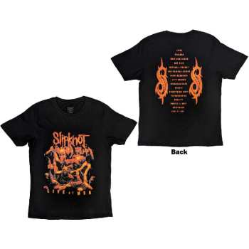 Merce Slipknot: Slipknot Unisex T-shirt: Live At Msg Orange (back Print) (small) S
