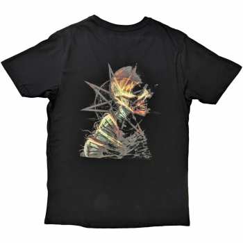 Merce Slipknot: Slipknot Unisex T-shirt: Skeleton & Pentagram (back Print) (small) S