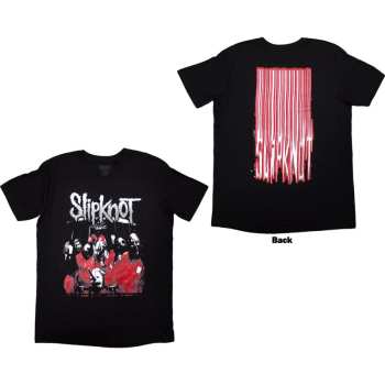 Merce Slipknot: Slipknot Unisex T-shirt: Stretched Barcode (black) (back Print) (small) S