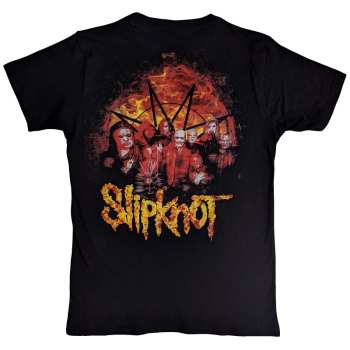 Merce Slipknot: Slipknot Unisex T-shirt: The End So Far Flame Logo (back Print) (small) S