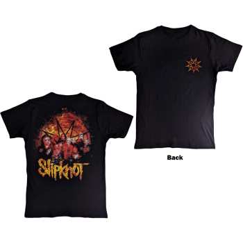 Merce Slipknot: Slipknot Unisex T-shirt: The End So Far Flame Logo (back Print) (small) S