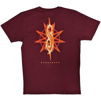 Merce Slipknot: Slipknot Unisex T-shirt: The End So Far Group Photo Tribal S Nonogram (back Print) (small) S