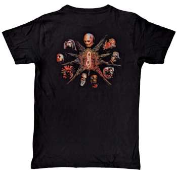 Merce Slipknot: Slipknot Unisex T-shirt: The End So Far Pentagram Heads (back Print) (small) S