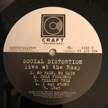 2LP Social Distortion: Live At The Roxy