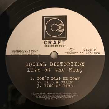 2LP Social Distortion: Live At The Roxy
