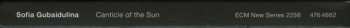 CD Sofia Gubaidulina: Canticle Of The Sun