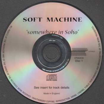 2CD Soft Machine: Somewhere In Soho