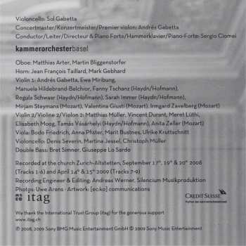 CD Kammerorchester Basel: Hofmann Haydn Mozart